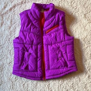Arizona Jean Company Purple and Red Puffer Vest
